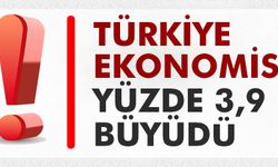 Türkiye ekonomisi yüzde 3,9 büyüdü